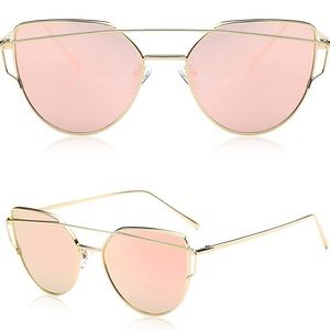 SojoS Cat Eye Mirrored Women’s Sunglasses